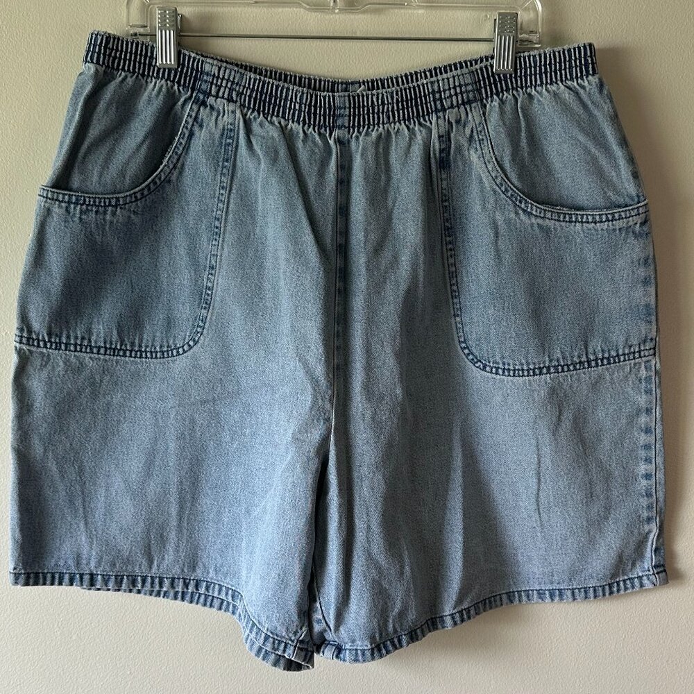 Women’s High-Waist Light Blue Denim Shorts